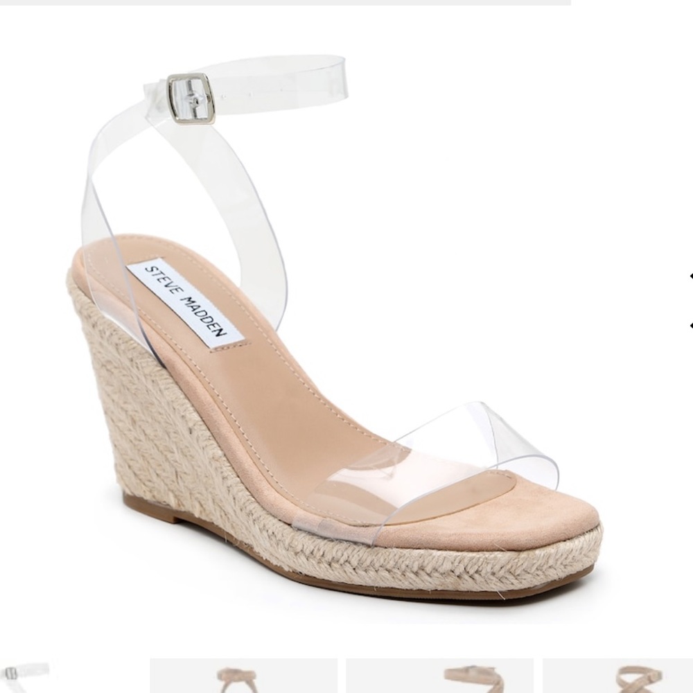 Steve Madden Clear detail wedge